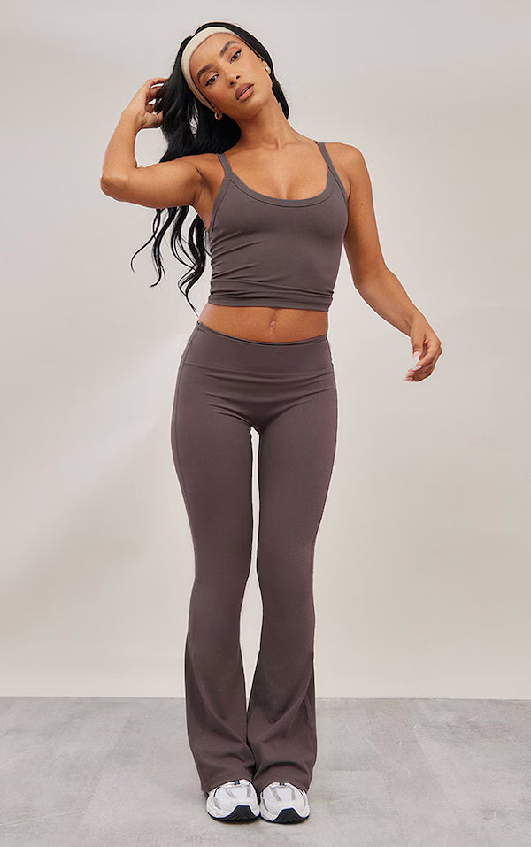 Espresso Sport Ultimate Sculpt Flare Yoga Pants