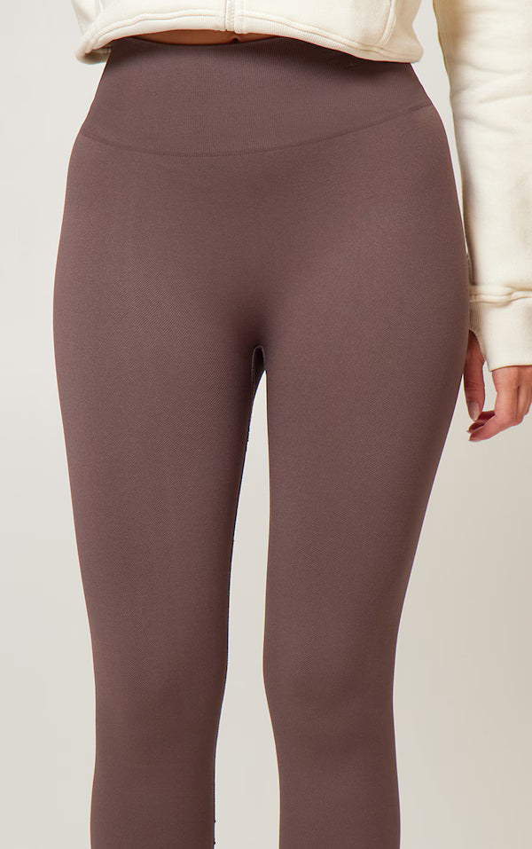 Chocolate Seamless High Waist Gym Leggings