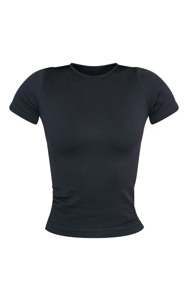 Seamless Longline Short Sleeve Gym Top
