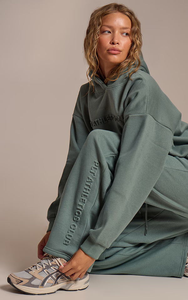 Sage Athletics Club Embossed Straight Leg Joggers