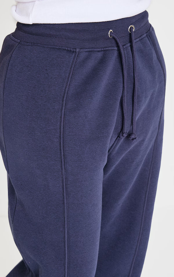 Shape Marl Binded High Waist Wide Leg Joggers