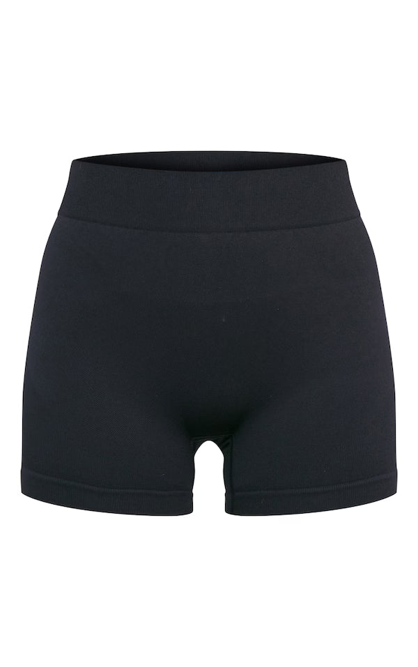 Black Seamless Shorts