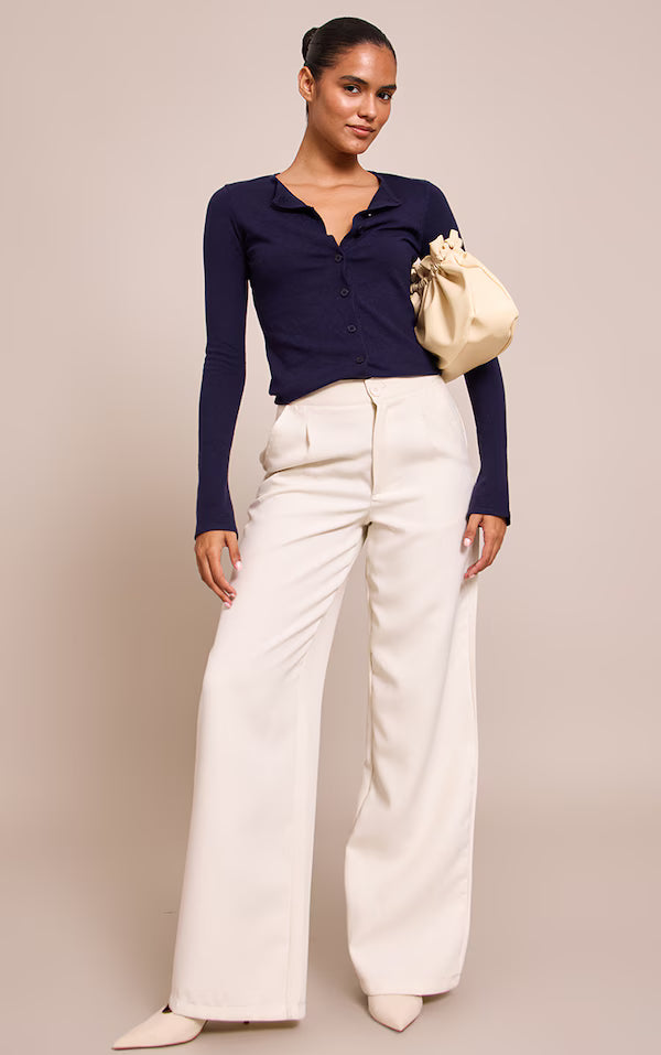 Button Through Fine Knit Cardigan